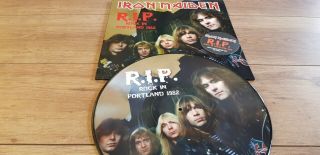 Iron Maiden - R.  I.  P.  Portland 1982 - Rare Lp Picture Disc Live 300 Only