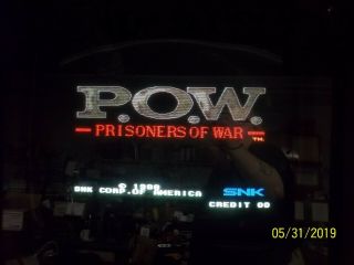 Snk P.  O.  W Prisoners Of War Jamma Arcade Game Board
