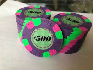 - Paulson Tophat & Cane Poker Chips (20 - Classic) ($500 Denom. )