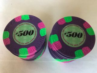 - Paulson Tophat & Cane Poker Chips (20 - CLASSIC) ($500 Denom. ) 3