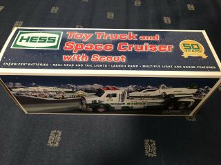 Hess Limited 2014 50th Anniversary Toy Truck And Space Cruiser With Scout