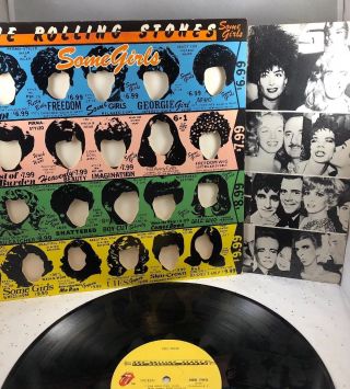 Promo 1978 Vinyl Lp Record The Rolling Stones Some Girls Coc 39108 Vg,