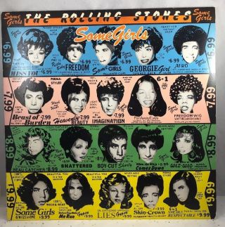 Promo 1978 Vinyl LP Record THE ROLLING STONES SOME GIRLS COC 39108 VG, 2