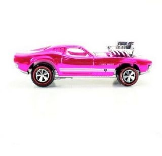 Hot Wheels Redline 1969 Custom Pink Rodger Dodger -