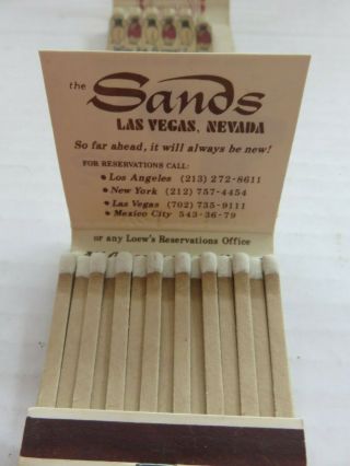 VTG Sands Hotel Casino - Sunburst Imprint Ashtray - Matchbooks - Postcard Las Vegas 7