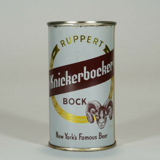 Jacob Ruppert Knickerbocker Bock Beer Flat Top Can York Ny Goat - -