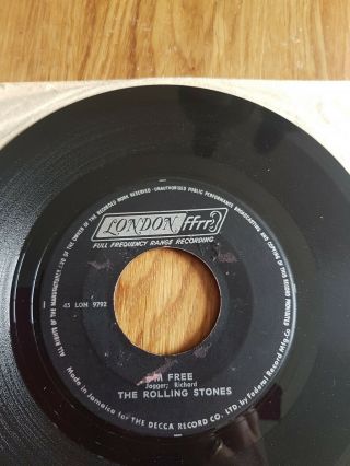 THE ROLLING STONES GET OFF MY CLOUD JAMAICAN RARE PRESS.  7 