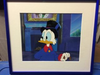 Scrooge Mcduck Production Art/cel With Hand Painted Background