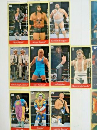 Wrestling Titansports Wrappers Inserts Chewing Bubble Gum Sticker Set Stickers