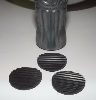 Set Of 3 Replacement Rubber Feet For 1935 Coca - Cola Pretzel Bowl