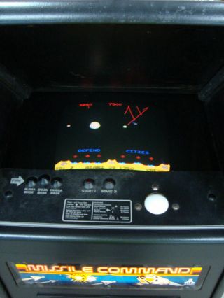 Atari Missile Command Cabaret Arcade Game from 1980 WOAH 10