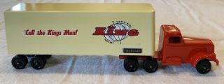 Ralstoy Truck King World Wide Movers Logo Rare Early Style Trailer And Cab