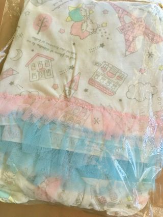 Sanrio Little Twin Stars Pajama Loungewear Frill T - Shirt Shorts Cream / L
