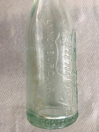 Vintage 1900 ' s King Cola,  Lynchburg Va contents 7 fl oz Bottle 2