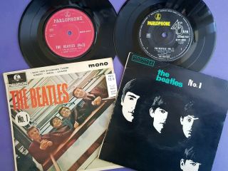 Zealand Australia Beatles No 1 Vinyl Ep Hmv 1963 I Saw Her Standing There 45