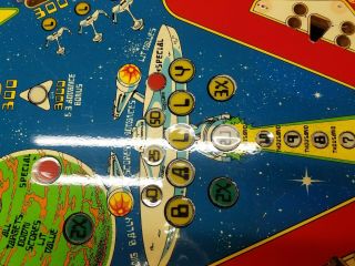 BALLY.  Star Trek.  Pinball Machine Playfield.  Pinball Playfield.  Bally.  Williams 11