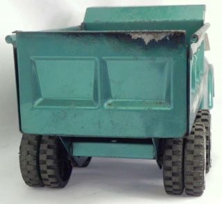 Vintage STRUCTO Hydraulic Dumper Dump Truck Complete Metallic Blue / Teal 4