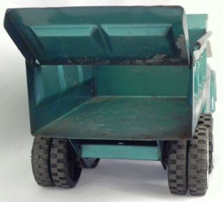 Vintage STRUCTO Hydraulic Dumper Dump Truck Complete Metallic Blue / Teal 5