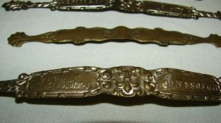 Antique 1900 ' s H.  D.  Foss & Co.  Boston Chocolates Metal Tin Labels 2