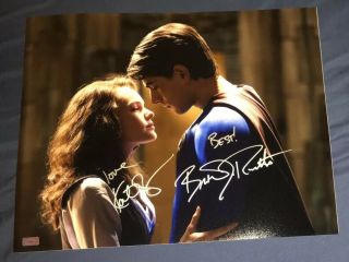 Brandon Routh,  Kate Bosworth Superman Returns Autograph 16x20 Photo With Ca