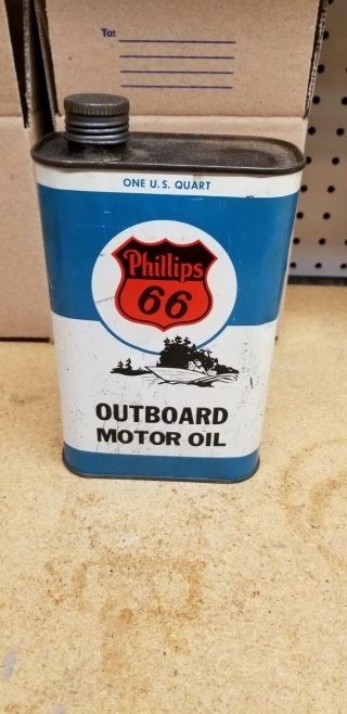 Phillips 66 Outboard Motor Oil Can