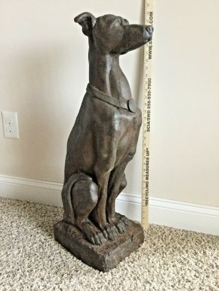 Large Greyhound Dog Statue Figurine 31 " Tall