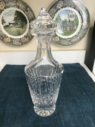 Stunning 12 3/8 " Waterford Glenmore Cut Crystal Decanter W/cut Stopper