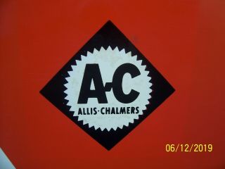 ALLIS - CHALMERS TRACTOR DEALER ADVERTISING SIGN FARM PARTS DISPLAY RACK 5