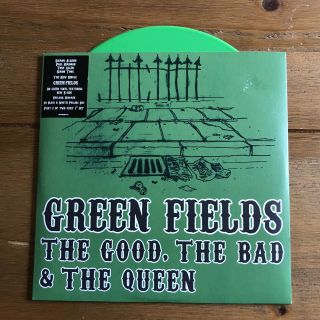 The Good The Bad & The Queen - Green Fields 7” Green Vinyl Blur Gorillaz