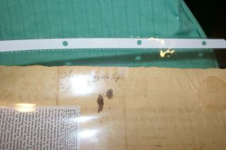DOCUMENT SIGNED 06/18/1762 BY SAMUEL WARD GOV.  CAPTAIN GENERAL COLONY SEAL 4