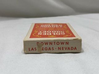 Vintage Golden Nugget Gambling Hall Las Vegas Red/Orange Deck Playing Cards 6