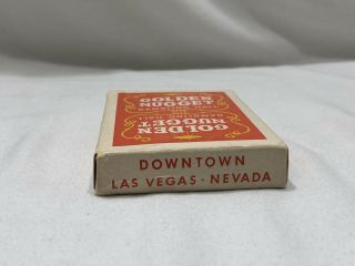 Vintage Golden Nugget Gambling Hall Las Vegas Red/Orange Deck Playing Cards 8