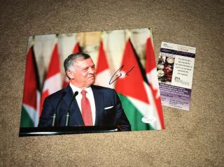 King Abdullah Ii Of Jordan Signed 8x10 Photo Jsa Certified