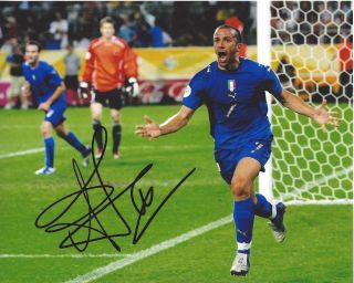 Alessandro Del Piero Signed Italy 2006 World Cup Goal 8x10 Photo W/coa Juventus