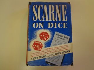 Signed Scarne On Dice Hbdj 1945 Wwii Casino Street Craps Gambling Cheats