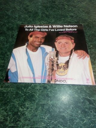 Julio Iglesias Diana Ross Willie Nelson Rare Australian Promo 12 