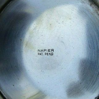 Vintage Silverplate Napier Gavel Jigger,  Mid - Century Cocktail Barware 6