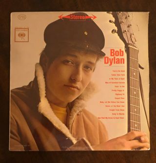 Bob Dylan Debut Lp Columbia 2 Or 6 Eye Stereo No Hammond On Cover