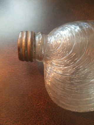 Foust Whiskey Distillery Clam Seashell Figural Flask Nip - Glen Rock Pa Bottle 3