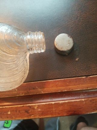 Foust Whiskey Distillery Clam Seashell Figural Flask Nip - Glen Rock Pa Bottle 7