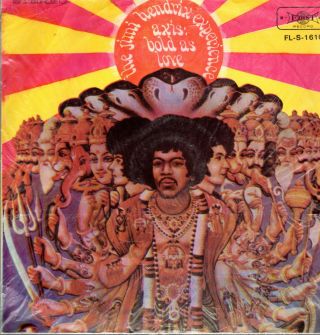 Jimi Hendrix " Axis:bold As Love " 1968 Taiwan First Records Blue Label Lp