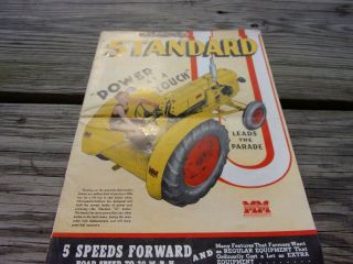 1940 Minneapolis - Moline Standard U Tractor Fold Out Sales Brochure 2