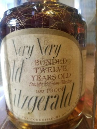 Very Very Old Fitzgerald Blended Twelve Years Old Bourbon Whiskey Bottle & Box