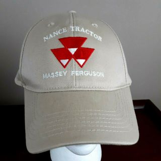 Nance Tractor Massey Ferguson Hat Farmer Hat Adjustable Euc