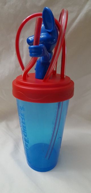 2014 Chuck E Cheese ' s Souvenir Plastic Tumbler Plastic Cup,  Lid & Crazy Straw 3