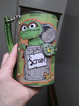 Sesame Street Oscar The Grouch Purse Tote Lunchbox School Bag Rare Collectible