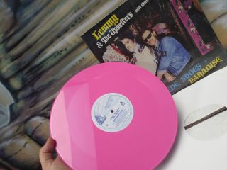LEMMY & THE UPSETTERS with MICK GREEN Pink Vinyl 12 Inch Single Blue Suede Shoes 3