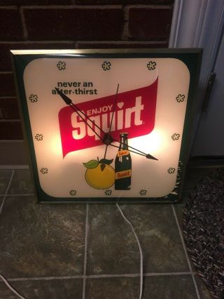 Rare Squirt Advertising Sign Pam Clock Non Coca Cola 2