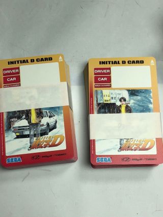 NOS Sega INITIAL D Magnetic Cards Pack of 200 2