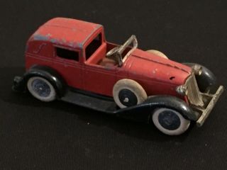 Tootsietoy 6 Wheel Graham Town car (limo) Body/tires red 10 3